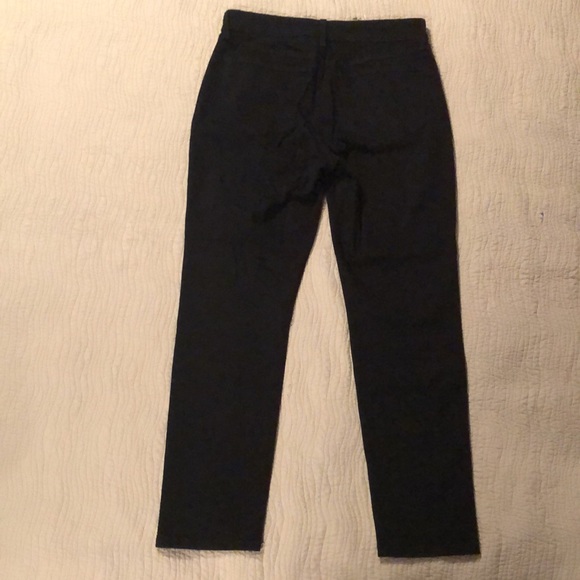 NWOT NYDJ black jeans/leggings with sparkly beaded tuxedo stripe down leg - Picture 3 of 9